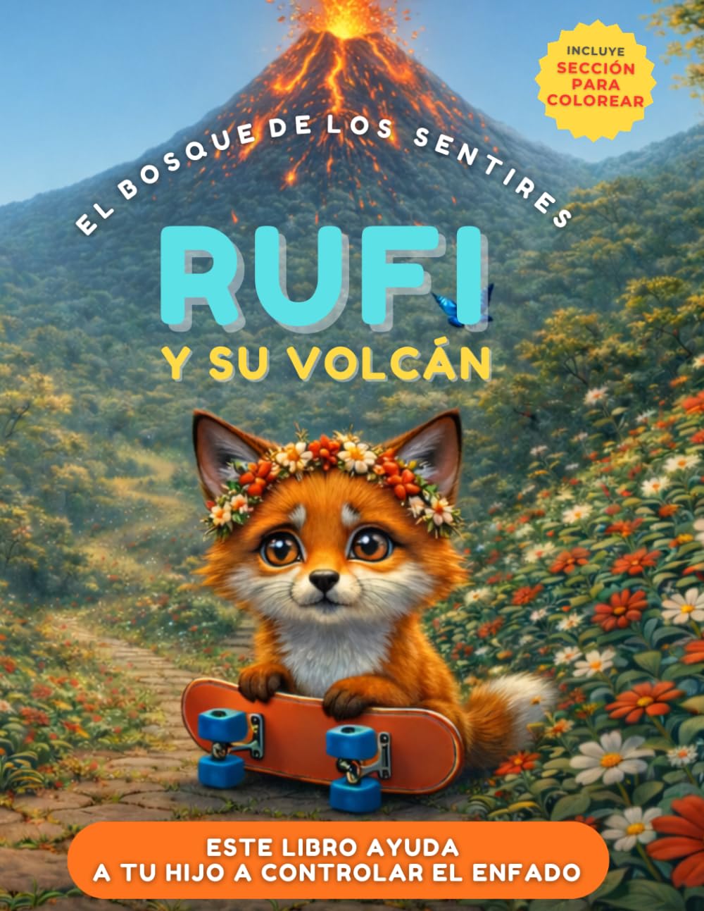 La zorrita Rufi y su volcán de la frustración.: Un cuento para enseñar a los niños a manejar el enojo, la frustración y aprender a intentarlo otra vez.