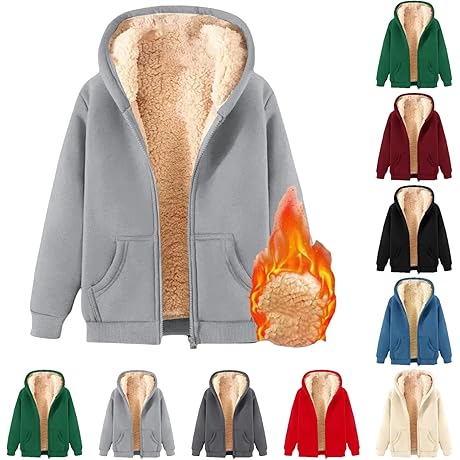 Womens Zip Up Winter Sherpa Sweatshirts Hoodie for Same Day Delivery Items Prime
