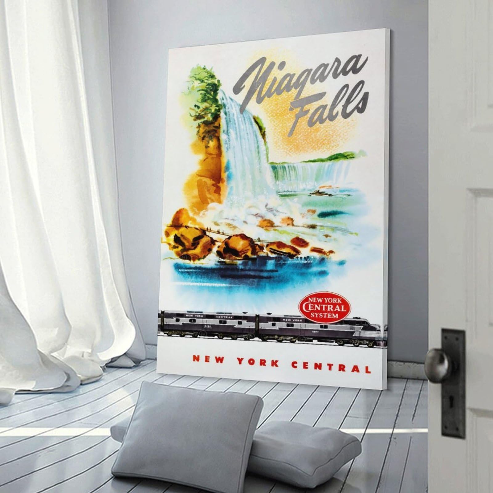 Junmoney Niagara Falls Travel (2) Room Decor Wall Art, 08x12inch(20x30cm), for Entrance Spaces, Stair Walls Or Halls, A Stylish Accent for Home Entrances