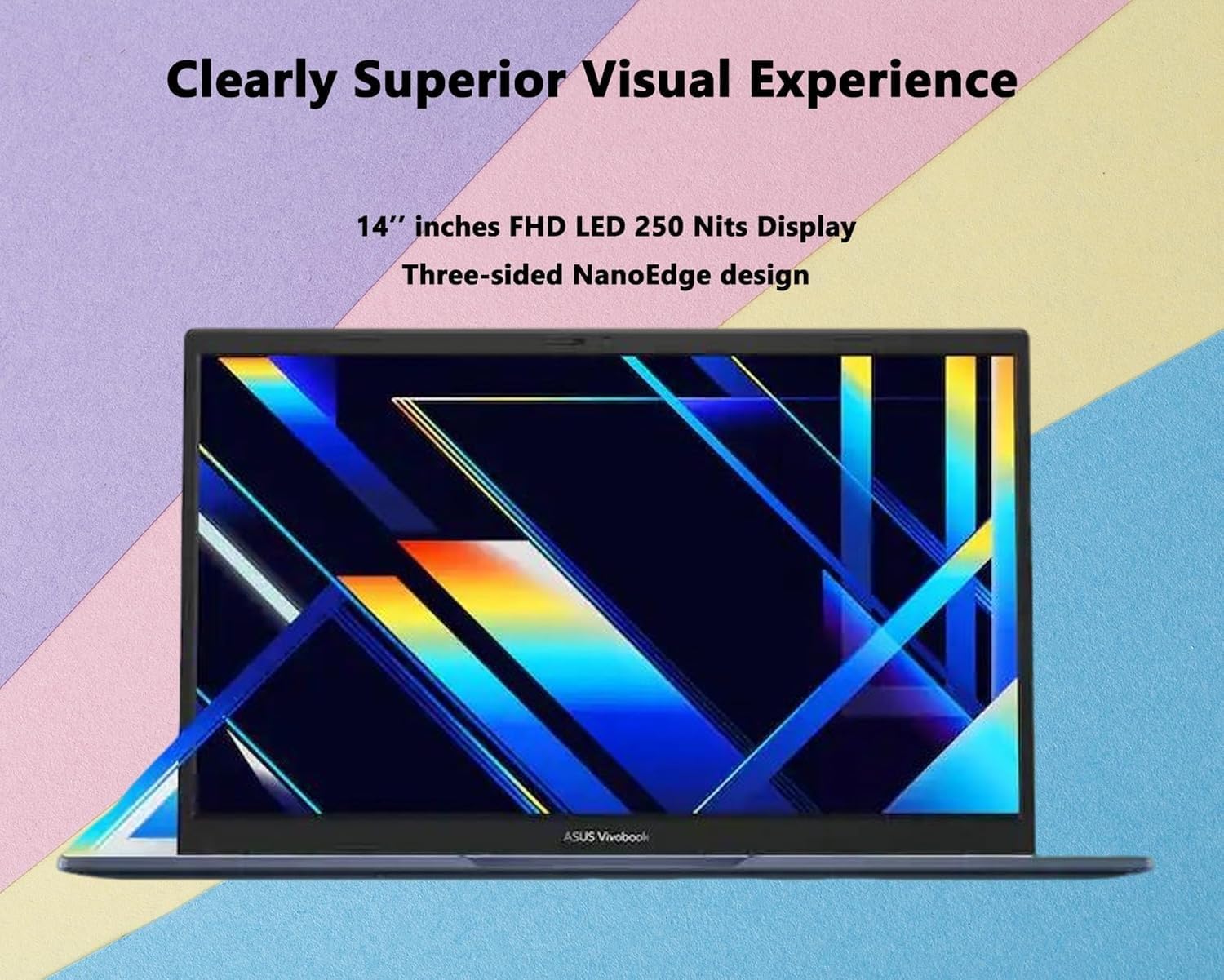 ASUS Vivobook 14" FHD Laptop, Intel Core i5-1334U(Up to 4.60 GHz), 12GB RAM|256GB SSD, Windows 11, Portable|Durable, NumberPad|Privacy Camera, All-Day Battery, for Business/Students/Office, RK Bundle