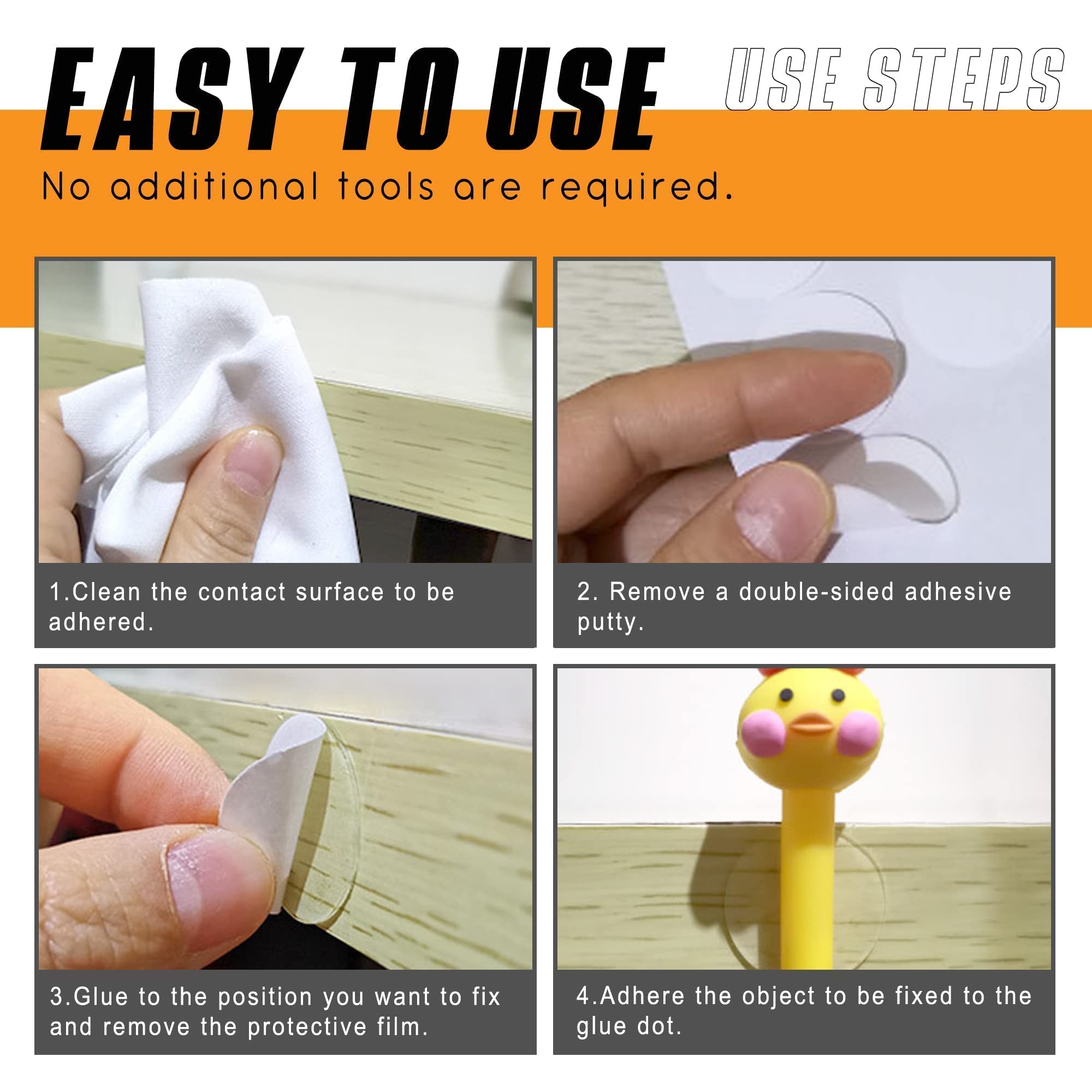 Sticky Tact Snapklik.com : 360 Pcs Double Sticky Tack Dots,Removable No Trace Clear ...