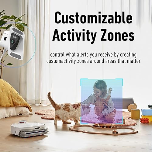 Miniatura 5 de Cámara de ventana de 3 MP 2K, cámara de doble banda WiFi de 2.4 GHz y 5 GHz para seguridad en el hogar con visión nocturna Starlight, grabación 247,