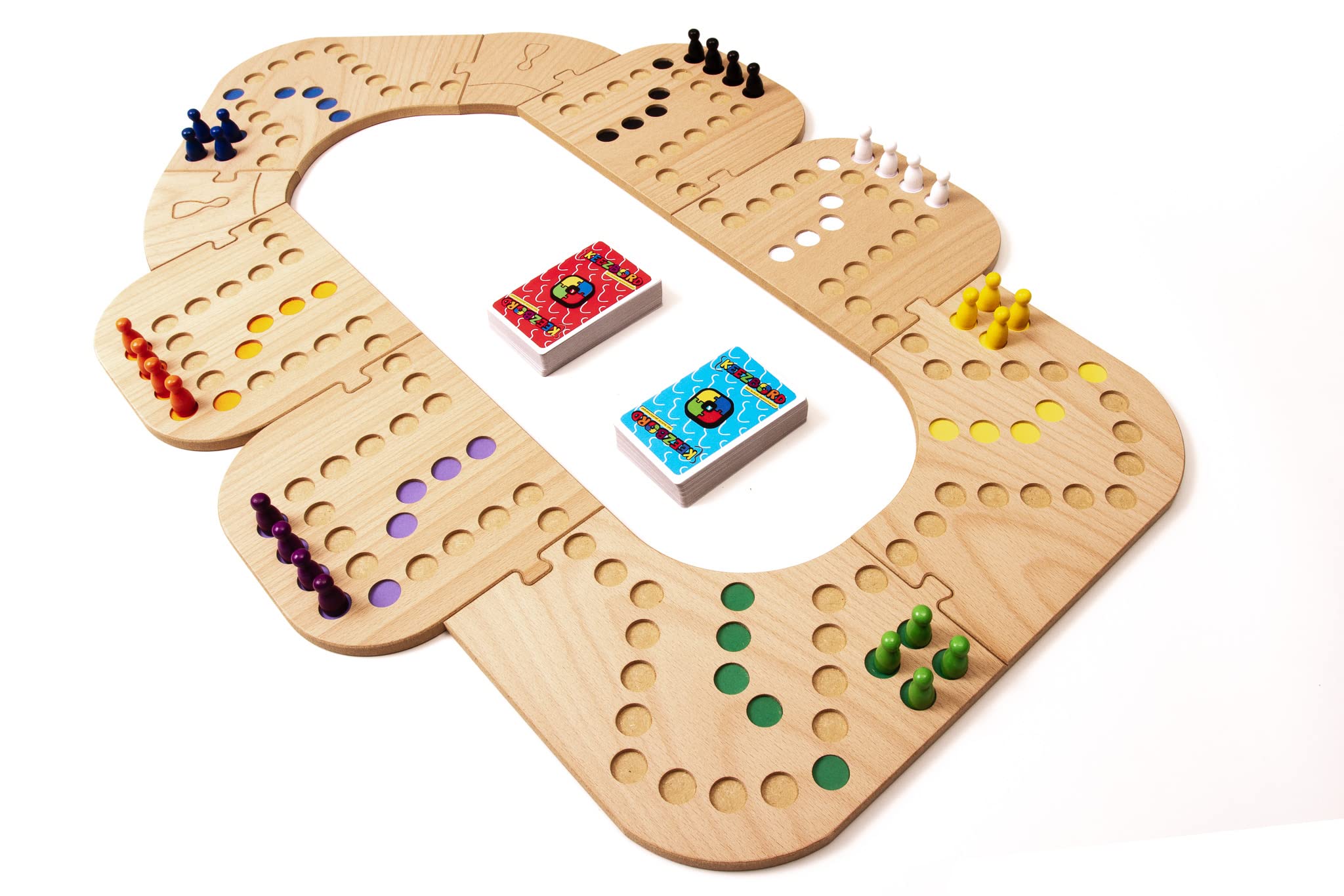 Hölzernes Totalbox 2,3,4,5,6,7 und 8 sp. keezenspiel - tokkenspiel - keezen