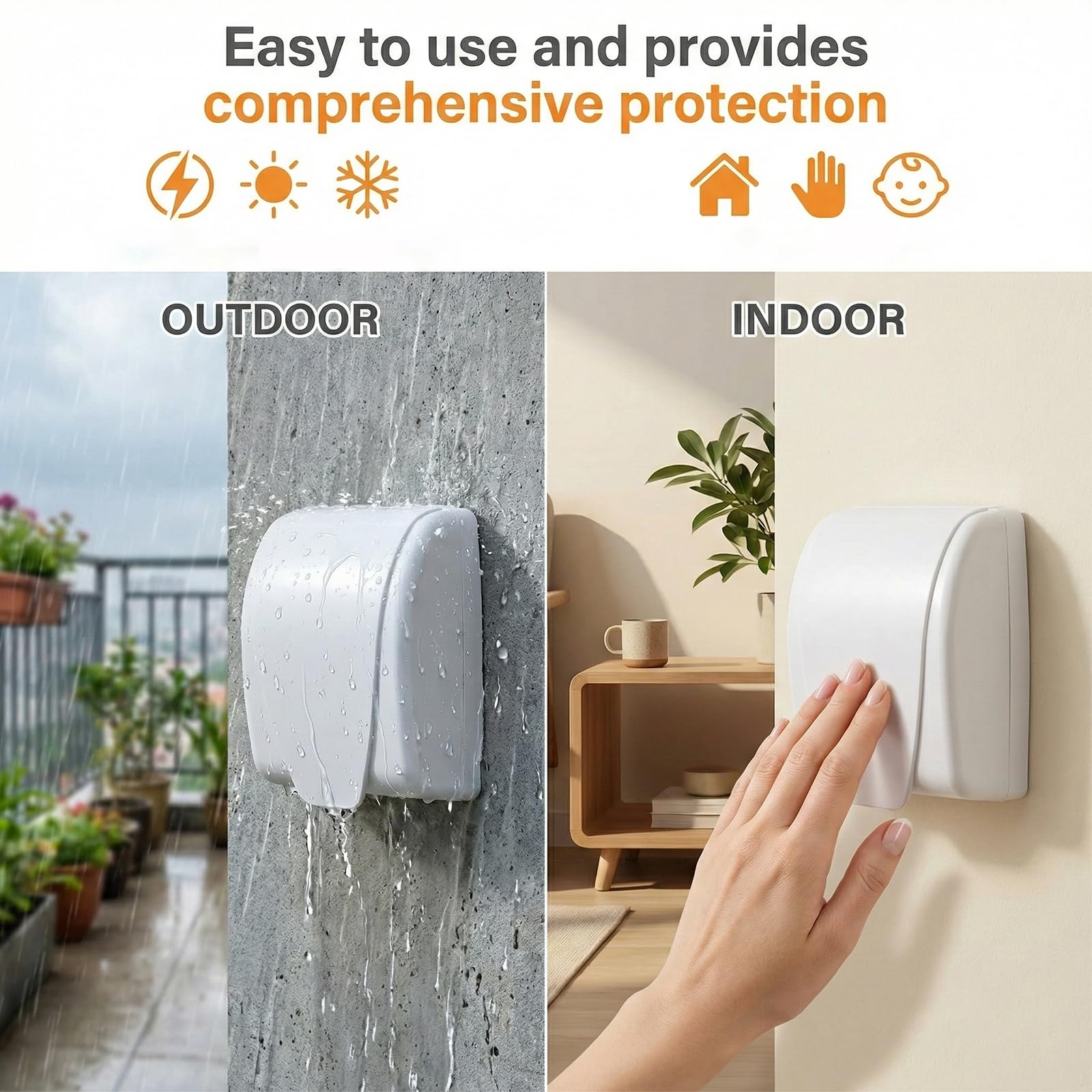 4pcs Plug Socket Covers UK, Plug Socket Covers, Plug Covers for Sockets UK Reduce Dust Accumulation in Sockets - Image 4