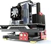 PC Chassis Desktop Computer Open Case Well Cooled Chassis Aluminum Material Test Bench Includes Type-C Support Motherboard (1.ITX)