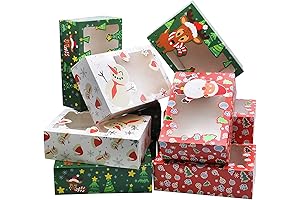 JOYIN 24-piece Christmas Foil Treat Cookie Gift Boxes
