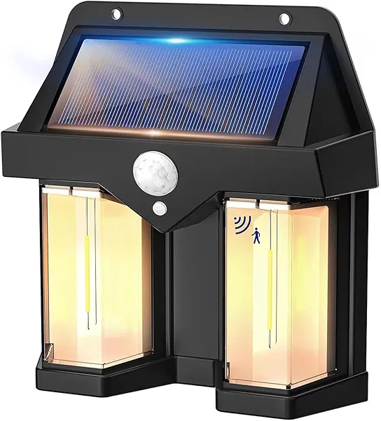 Porch Lights Solar Motion Sensor 1pack Light Outdoor, 3 Lighting Modes Dusk To Dawn Solar Porch Lights Ip65 Waterproof, Exterior Wall Mount Lighting1200lm, 1800mah Suitable For Patios, Porches, Garage