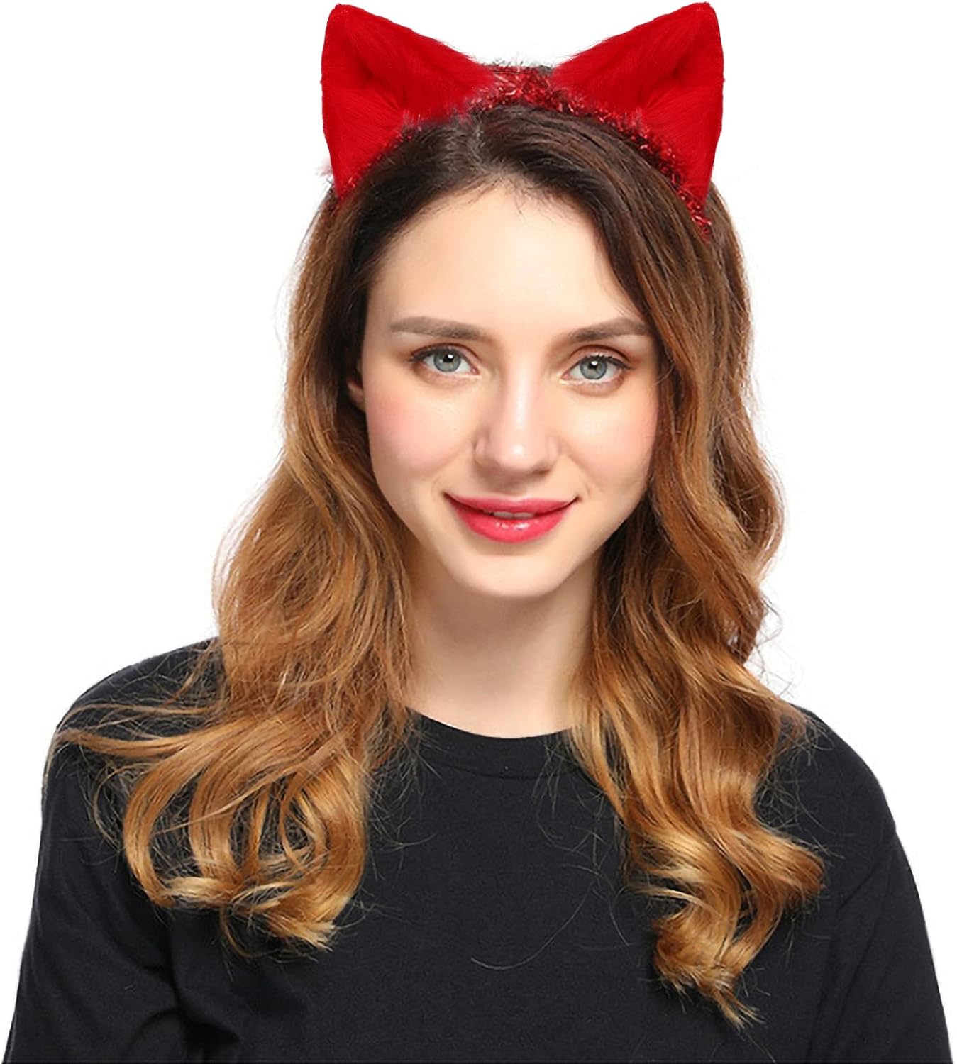 Handmade Fox Wolf Cat Ears Headwear Costume Accessories for Halloween Christmas Party - Image 5