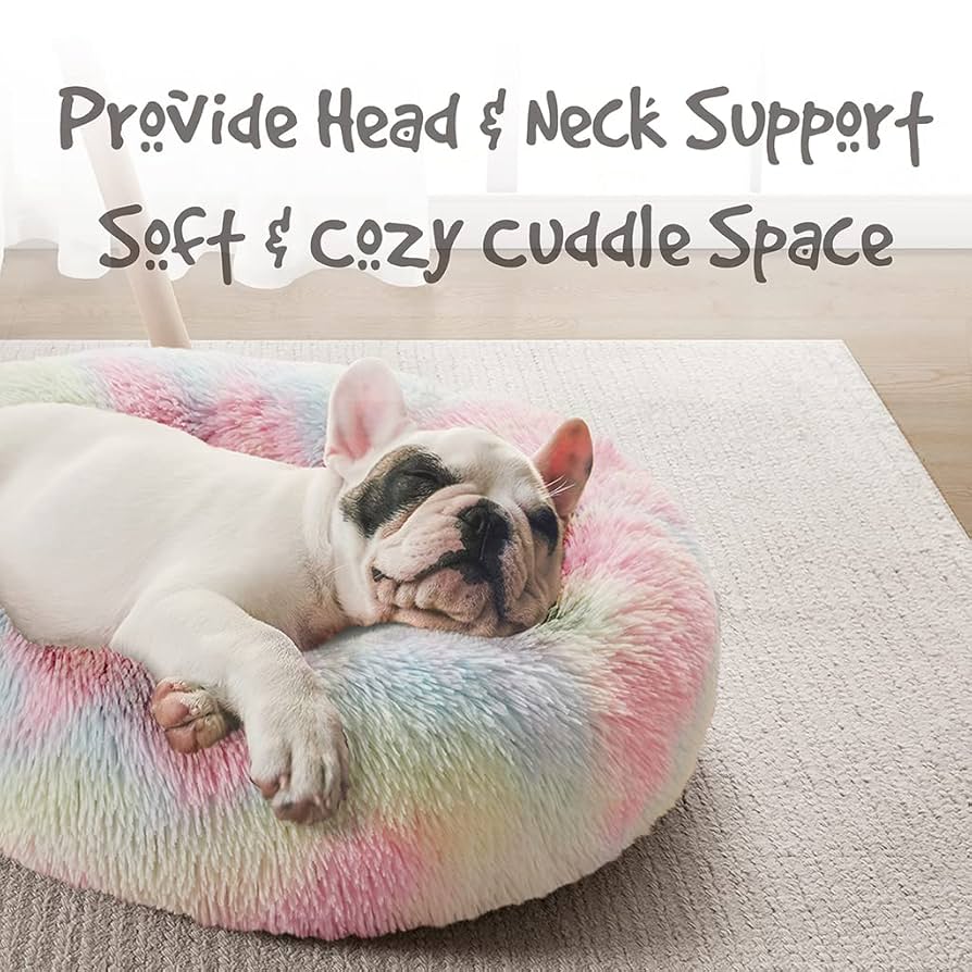 Amazon | Friends Forever ドーナツ型 犬用ベッド フェイク