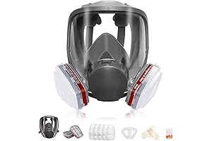Full Face Reusable Respirator Mask for Germ Protection
