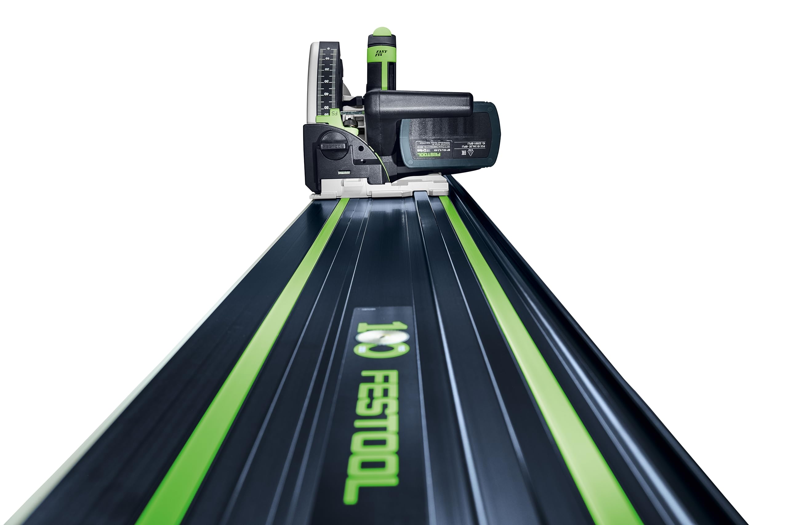 Festool Führungsschiene FS 1400/2 BL - Sägeschiene für Tauchsäge & Fräse | 1400mm Aluminium Führung mit Splitterschutz für präzise Schnitte, kompatibel mit Oberfräse und FS-Zubehör