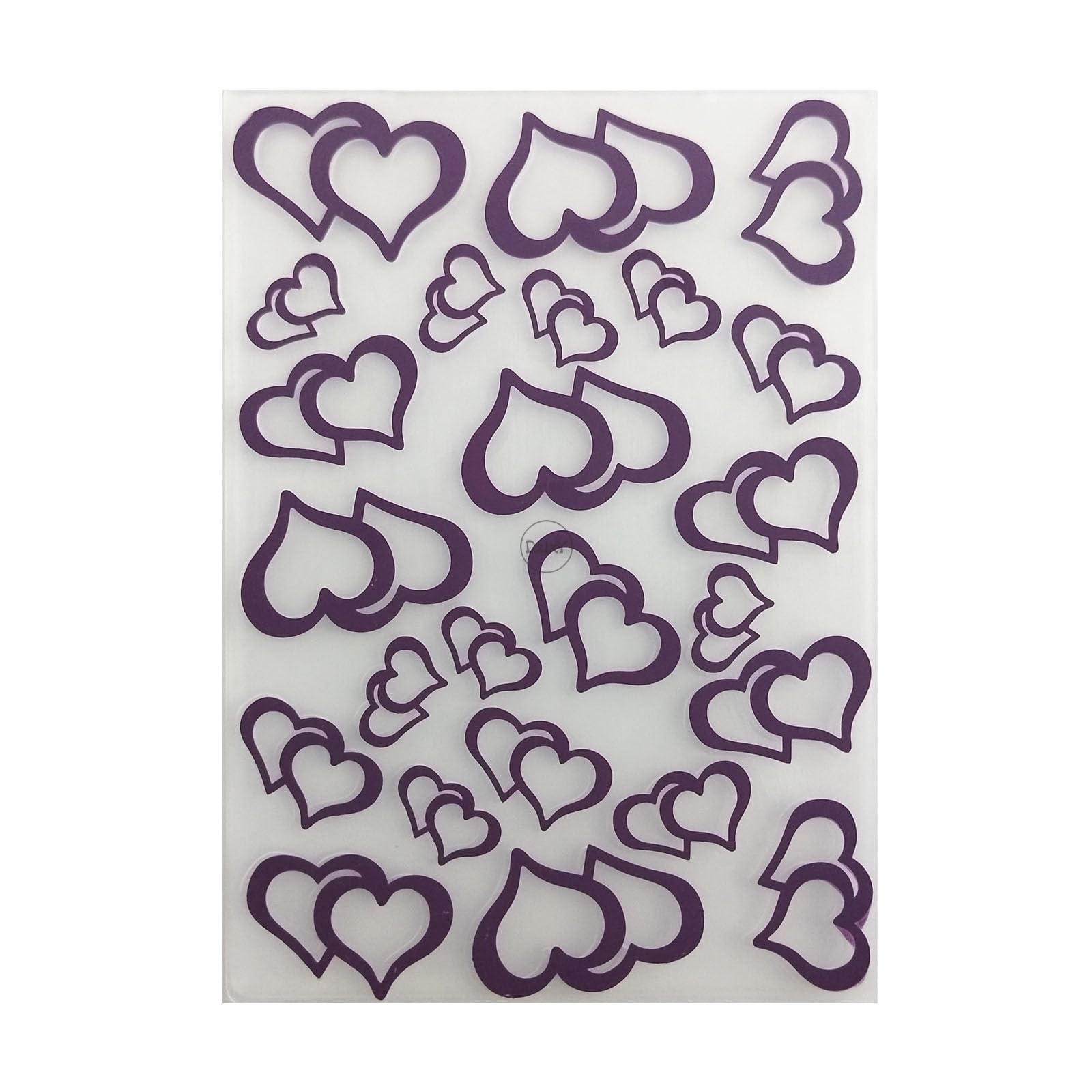 DzIxY Heart Backdrop Plastic Embossing Folders for Cards Making Supplies DIY Paper 3D Scrapbook Stencils Album Crafts Decoration Template