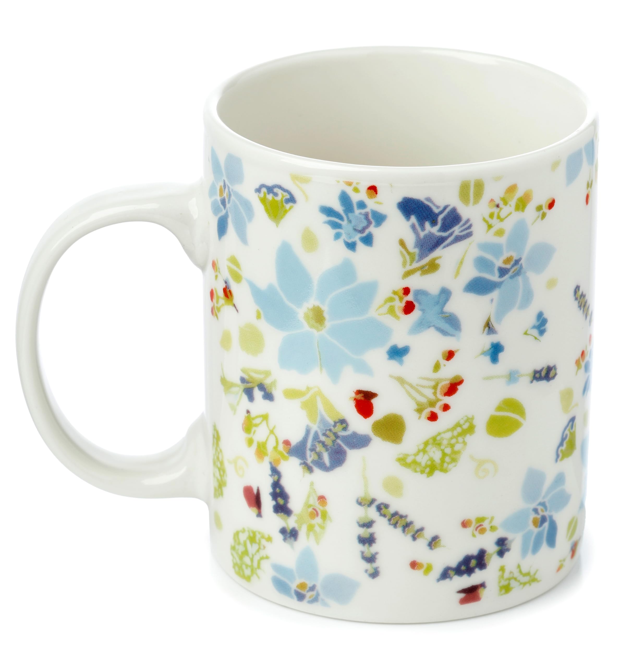 Puckator Julie Dodsworth Blue Botanical Lavender Garden Porcelain Tea Coffee Mug - Funny Home Accessories - Cute Gifts for Girlfriend - Large Mugs for Men Women Hot Drinks Cups Presents Secret Santa