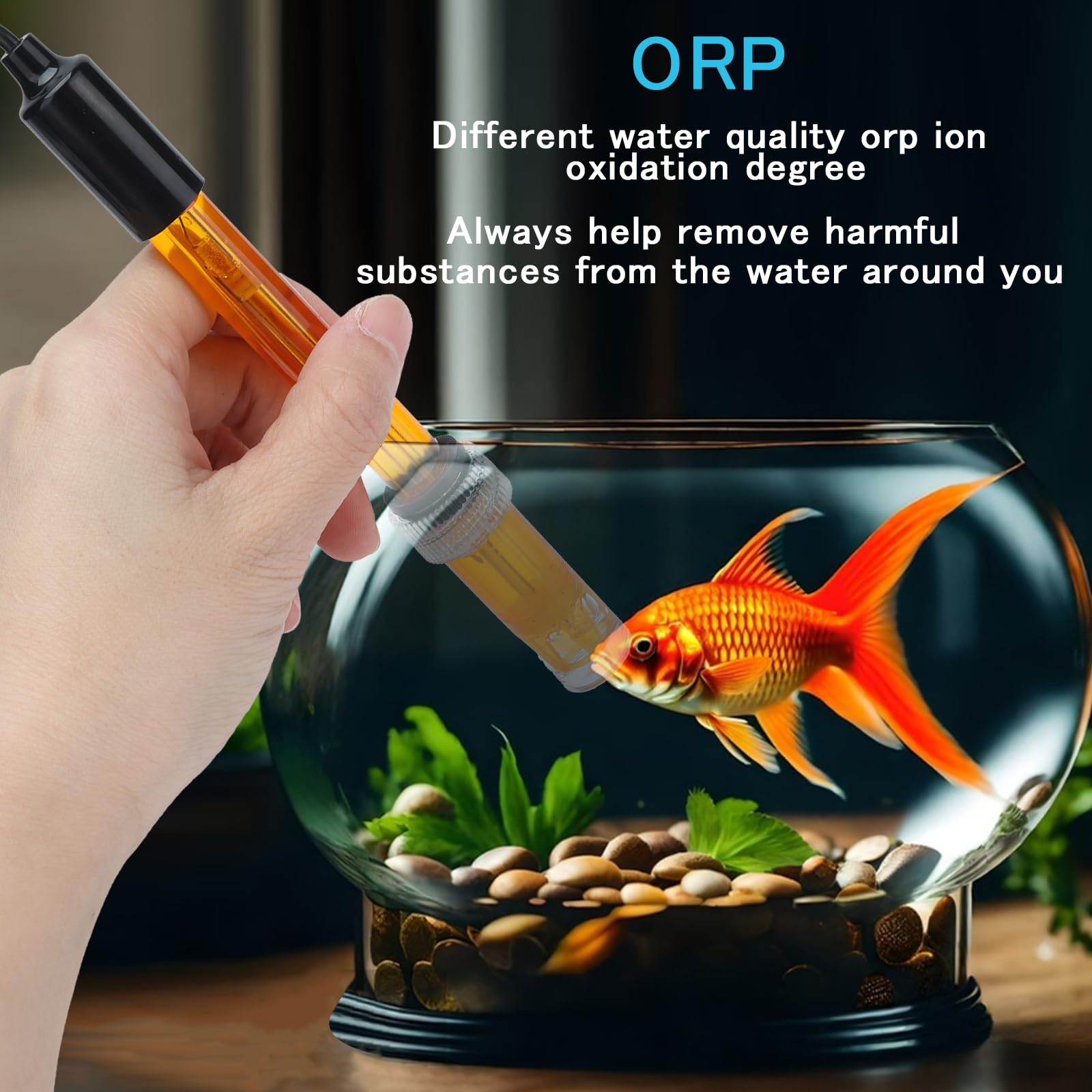 Sonda di ricambio ORP, elettrodo misuratore tester ORP, elettrodo idroponico di riduzione dell'ossidazione Test potenziale Elettrodo connettore BNC Q9