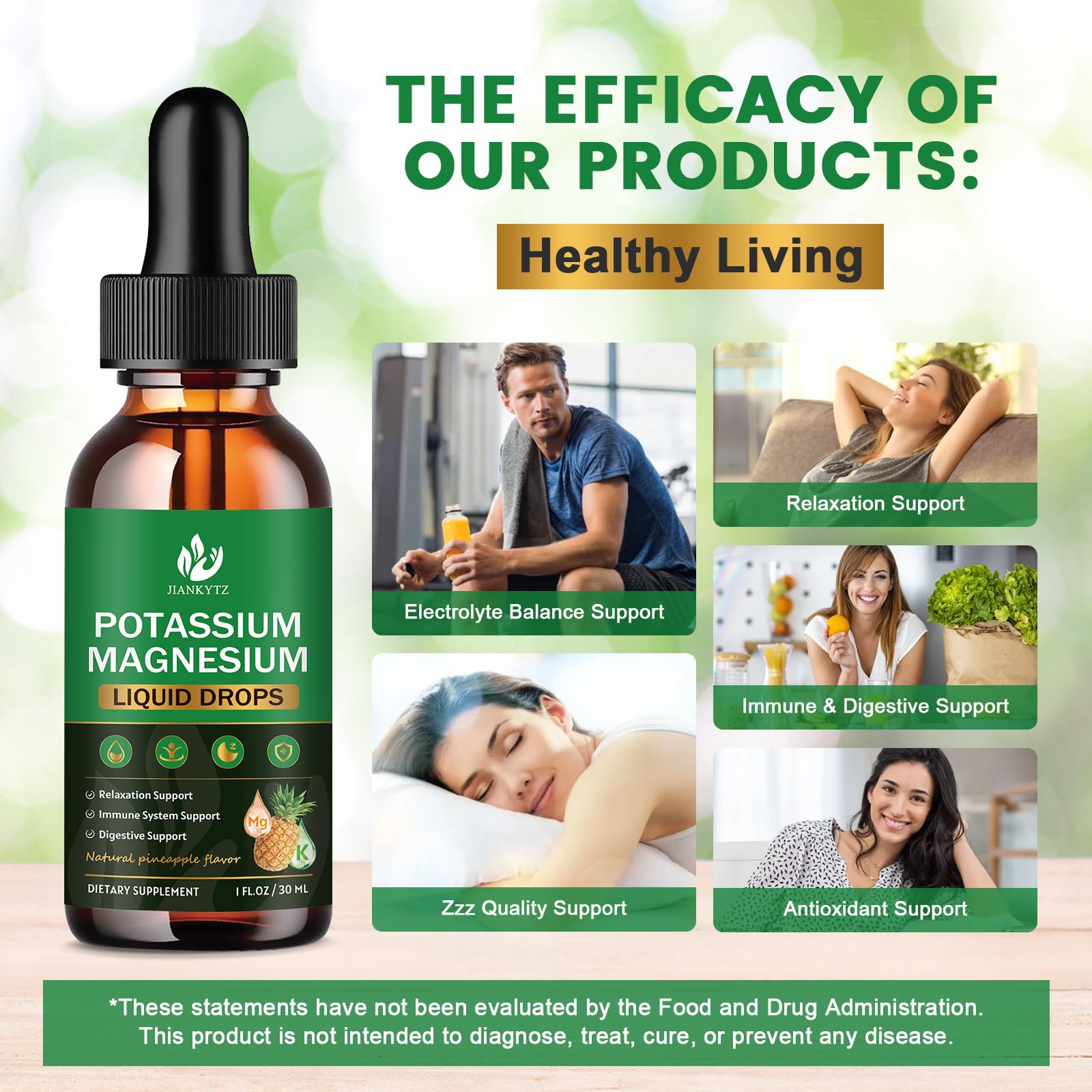 (2 Pack) Potassium Magnesium Liquid Drops for Women & Men, High Absorption — Amazon image 4