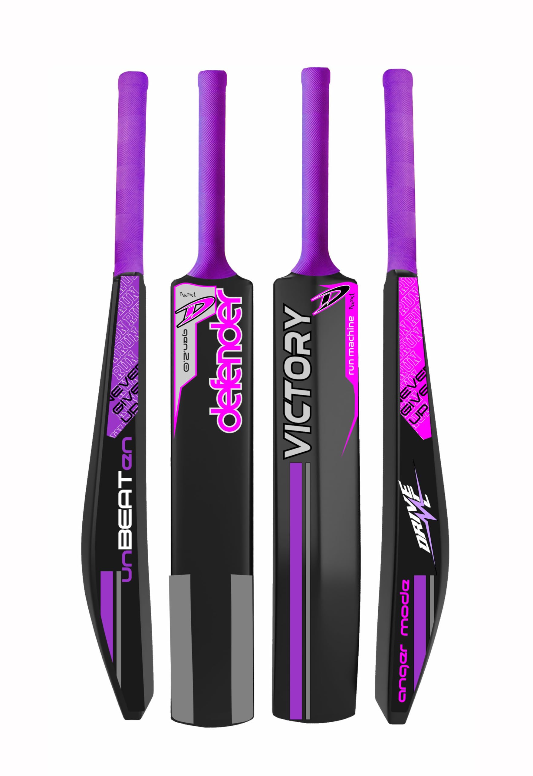 Victory Defender Plastic Cricket Full Size Tennis Bat Series for All Age Group Tournament Plastic Cricket Series Standard Size (Defender Bat)