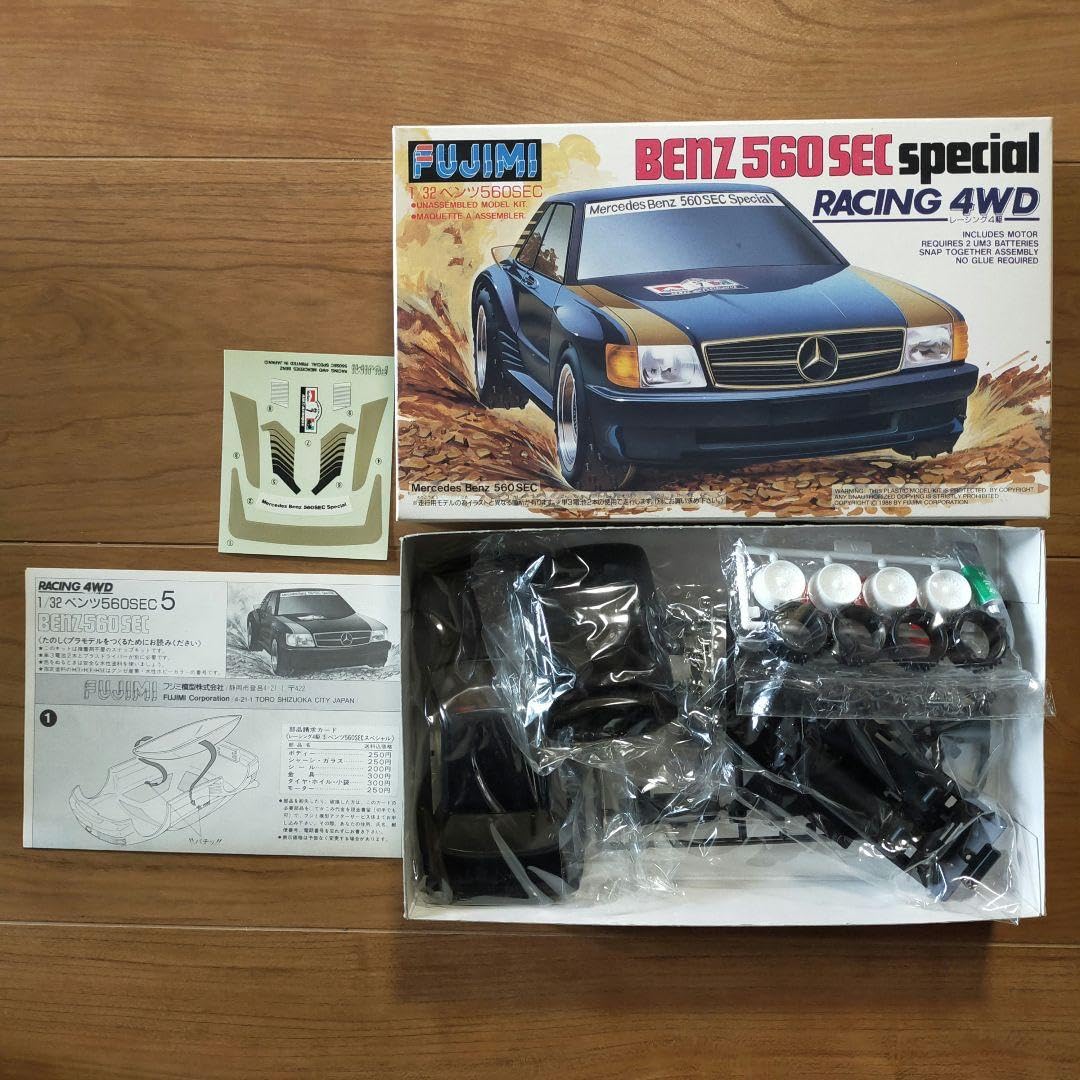 Amazon.co.jp: 1 32 Benz 560 SEC 4WD Racing 4WD Mini 4WD Fujimi