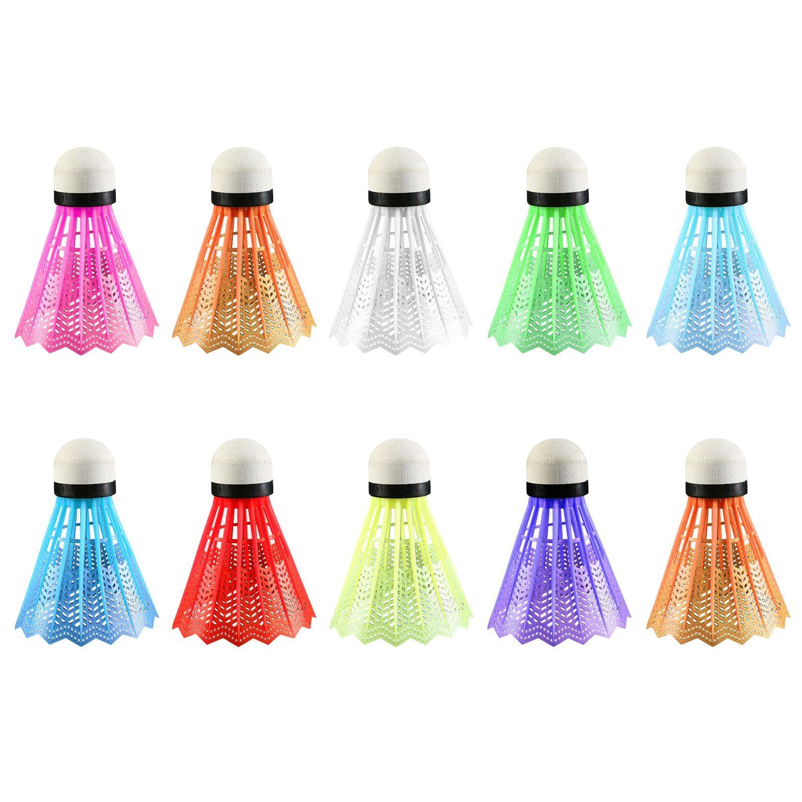 10 Piezas De Bádminton Colorido, Accesorios De Entrenamiento De Bádminton, Bádminton De Plástico, Artículos Deportivos, Bádminton Duradero