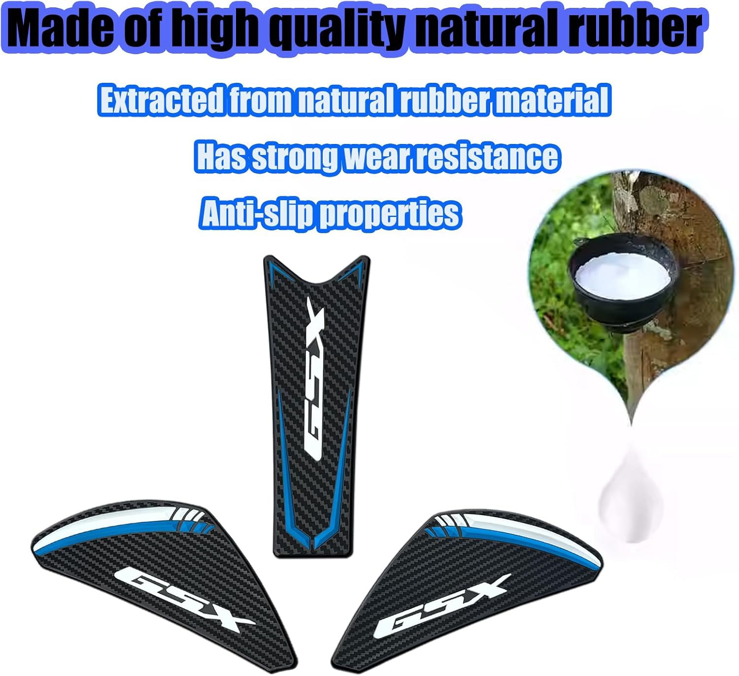 For GSX-R125 GSX-S125 GSX-S150 GSX-R150 2025 Motorcycle modified carbon fiber fuel tank side protection sticker, fuel tank knee anti-slip sticker gsx-r125 s125 2017-2026 motorcycle accessory