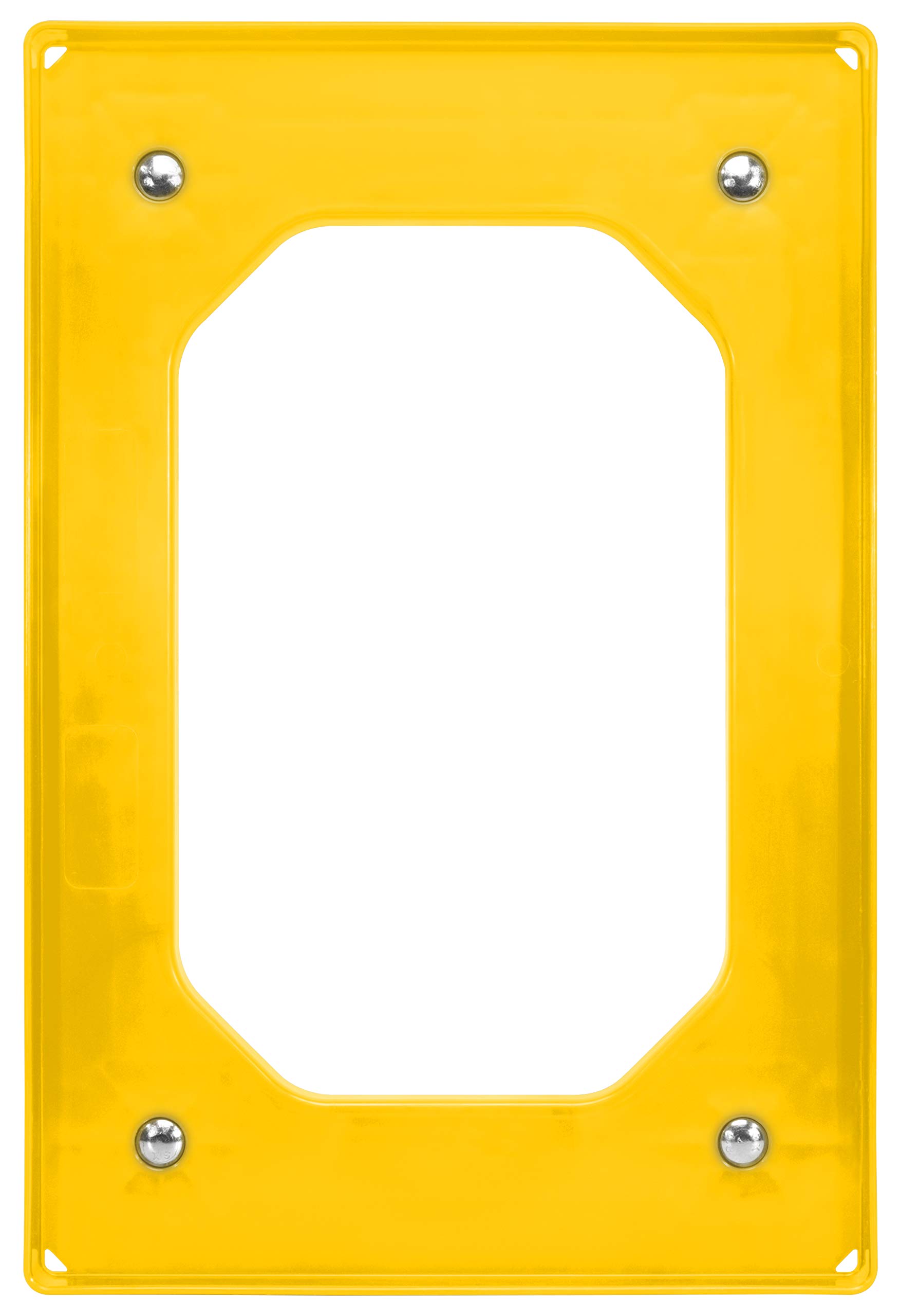 5 Stück Transportroller für Kisten 60 x 40 cm mit 4 Lenkrollen in gelb