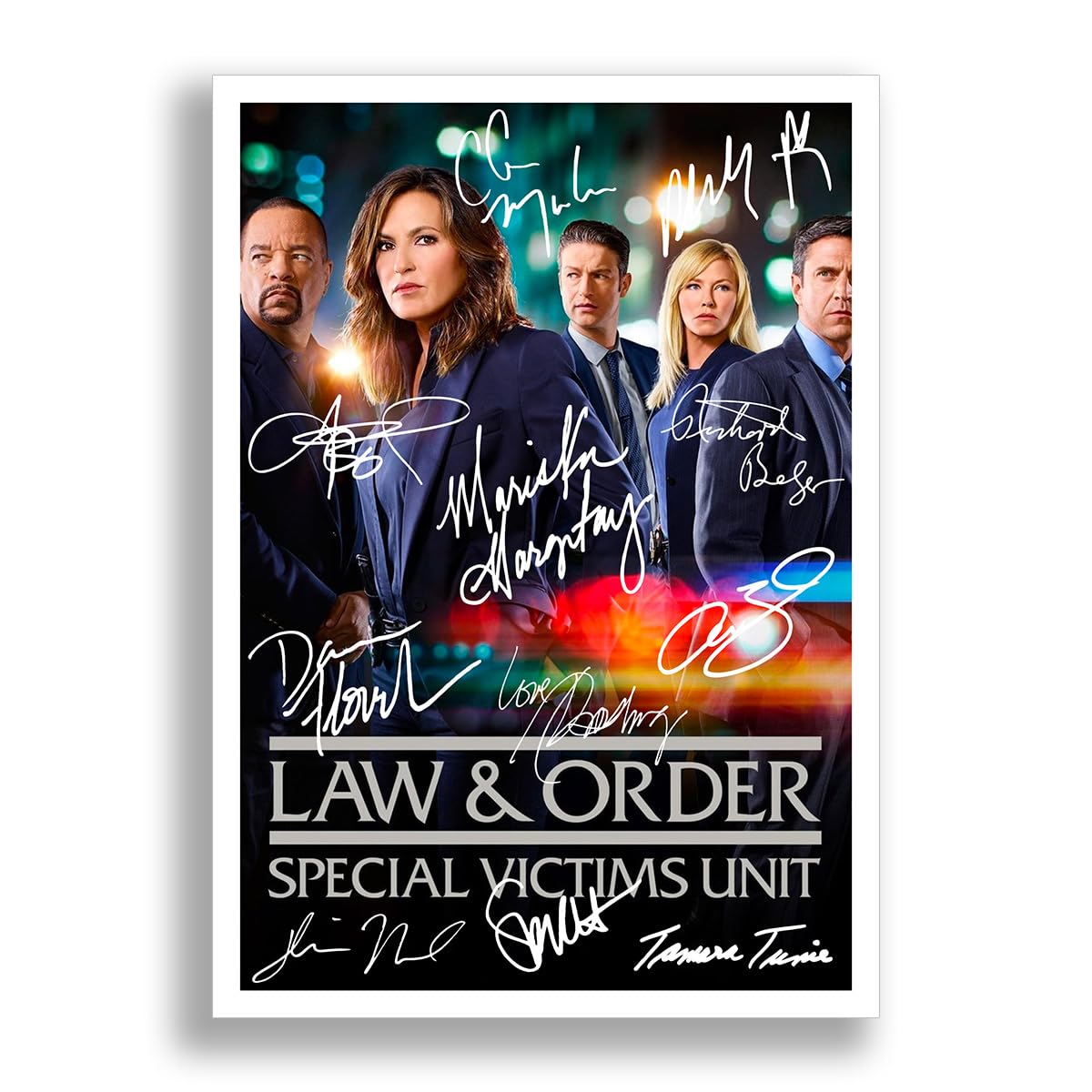Law & Order Special Victims Unit Cast Signed Autograph A4 Poster Photo Print TV Show Series Season Framed DVD Boxset Memorabilia Gift (A4 POSTER ONLY)