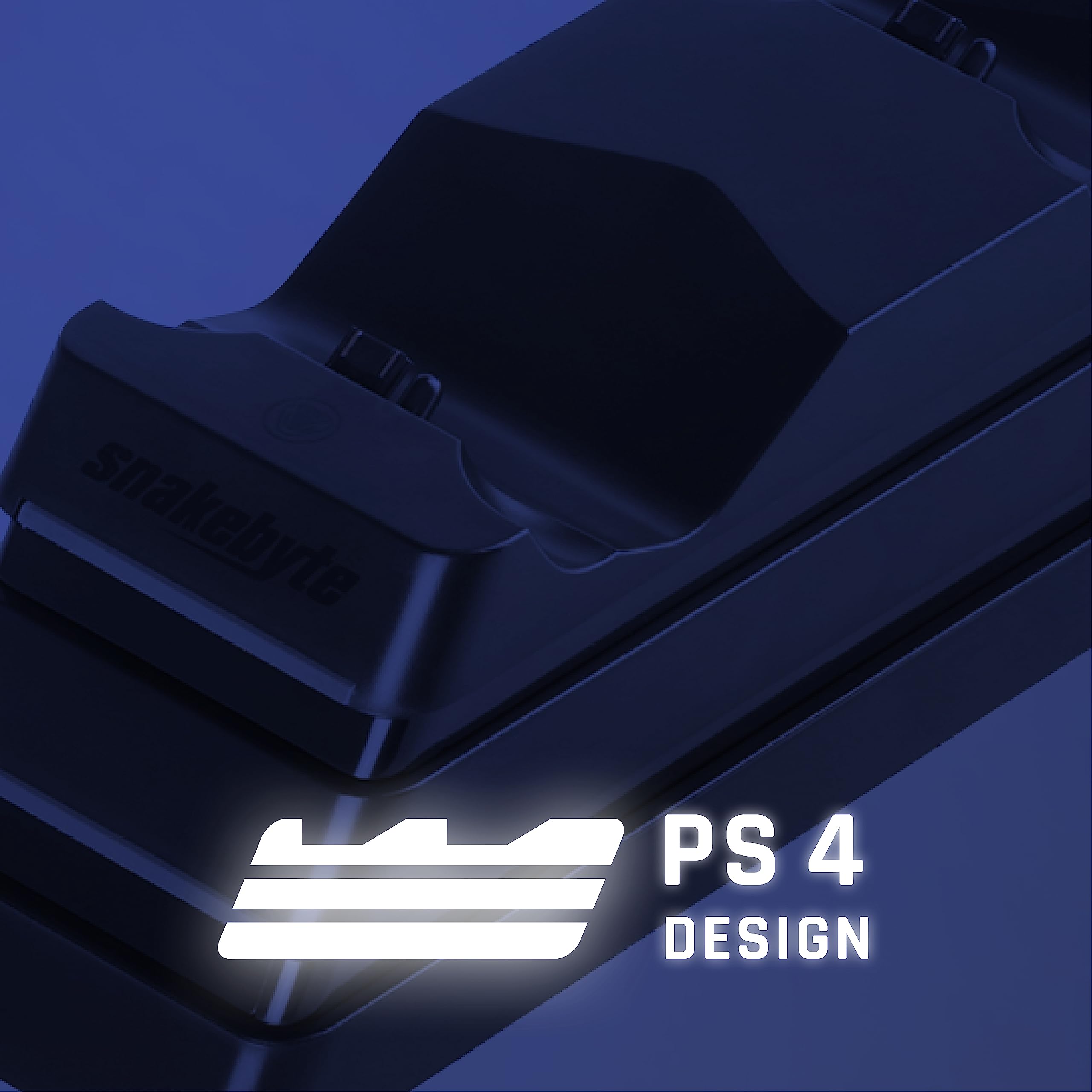 Snakebyte PS4 TWIN:CHARGE 4 Ladestation für PlayStation 4 PS4 Slim PS4 Pro Dualshock 4 Controller Docking Station schwarz