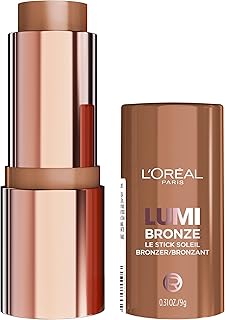 L'Oreal Paris Lumi Bronze Le Stick Soleil Bronzer Stick, Cream-To-Powder Bronzer For A Sunkissed Face Makeup Glow, 110 Toasted Sunlight [Amazon-developed Certification] Compact by Design