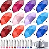 36 Pack Bulk Umbrellas Folding Windproof Compact Umbrella for Rain Sun Colorful Portable Mini Travel Umbrella Pack for Women Men Teens