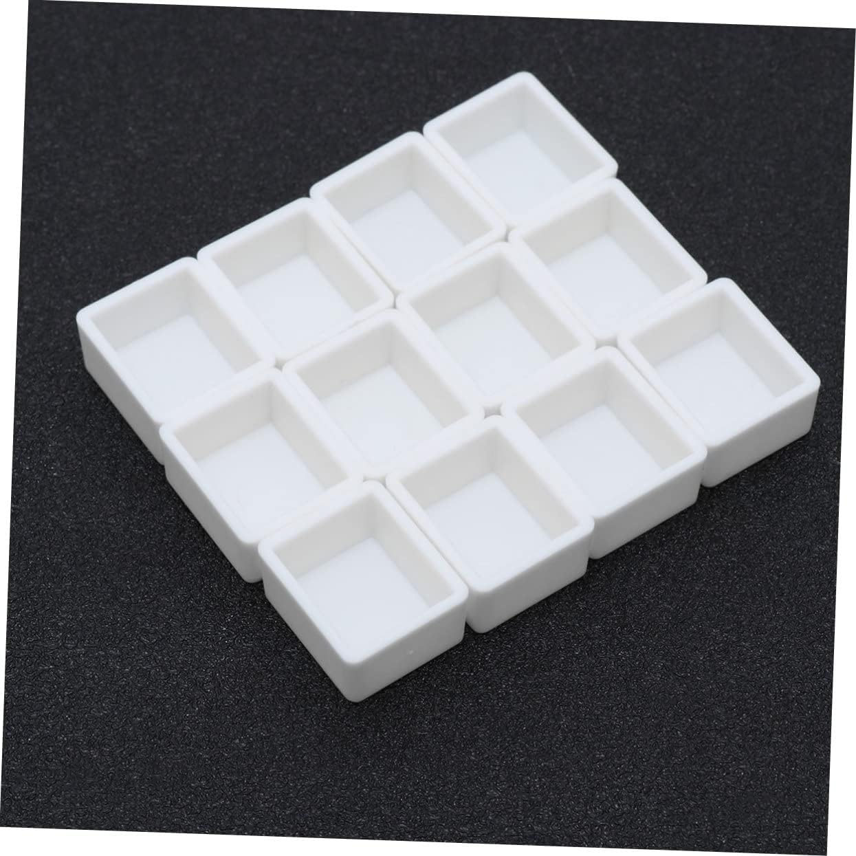 STOBOK 10sets Watercolor Pan Sets 50 Empty Watercolor Half Pans for Portable Painting 100pcs*10