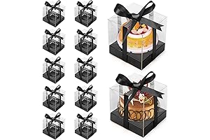 12 Pack Clear Plastic Cupcake Boxes: Showcase Your Delights with Unsurpassed Clarity