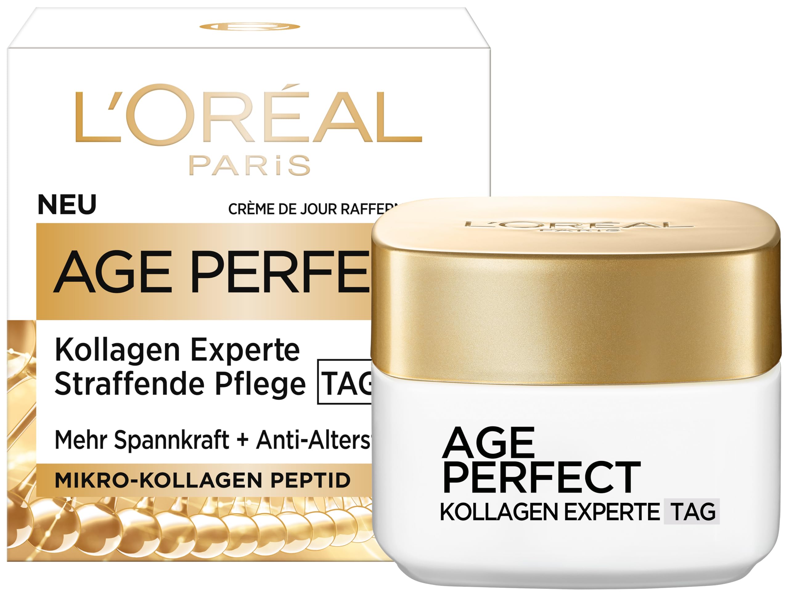 L'Oréal Paris Age Perfect Pro-Kollagen Experte Straffende Tagescreme Anti-Age Feuchtigkeitspflege