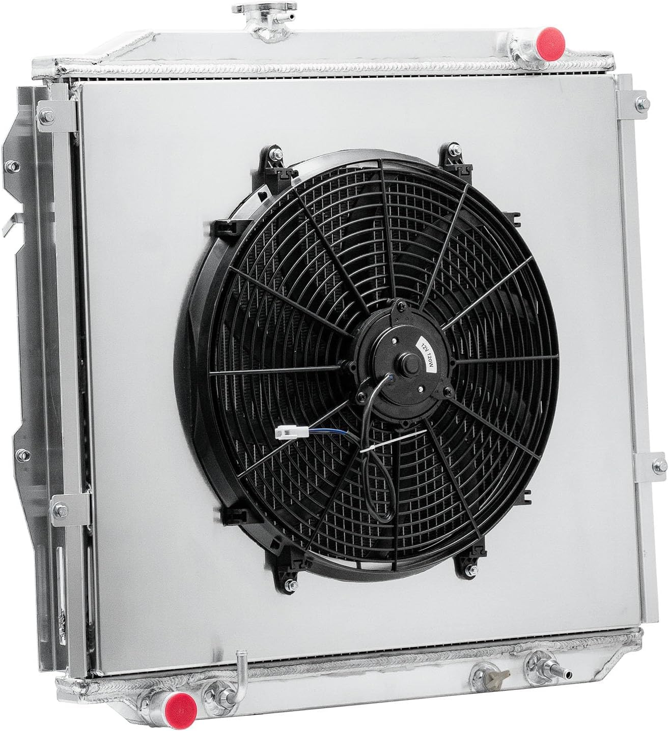 2 Row Core Aluminum Radiator For 1996-2002 Toyota 4Runner 2.7L 3.4L CU1998 Radiador Automotive Replacement Radiators Shroud Fan