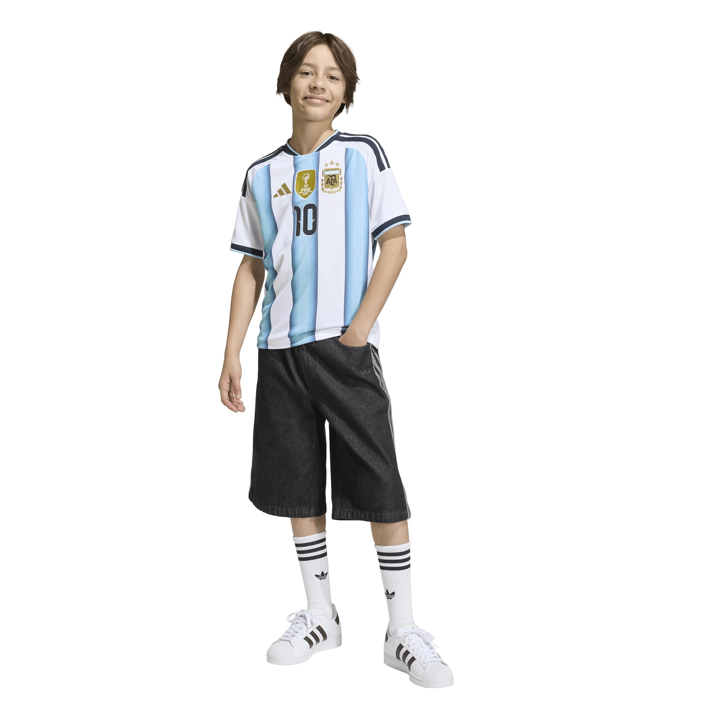 Adidas Squadra Nazionale Locale Messi Argentine, 26 Bambini