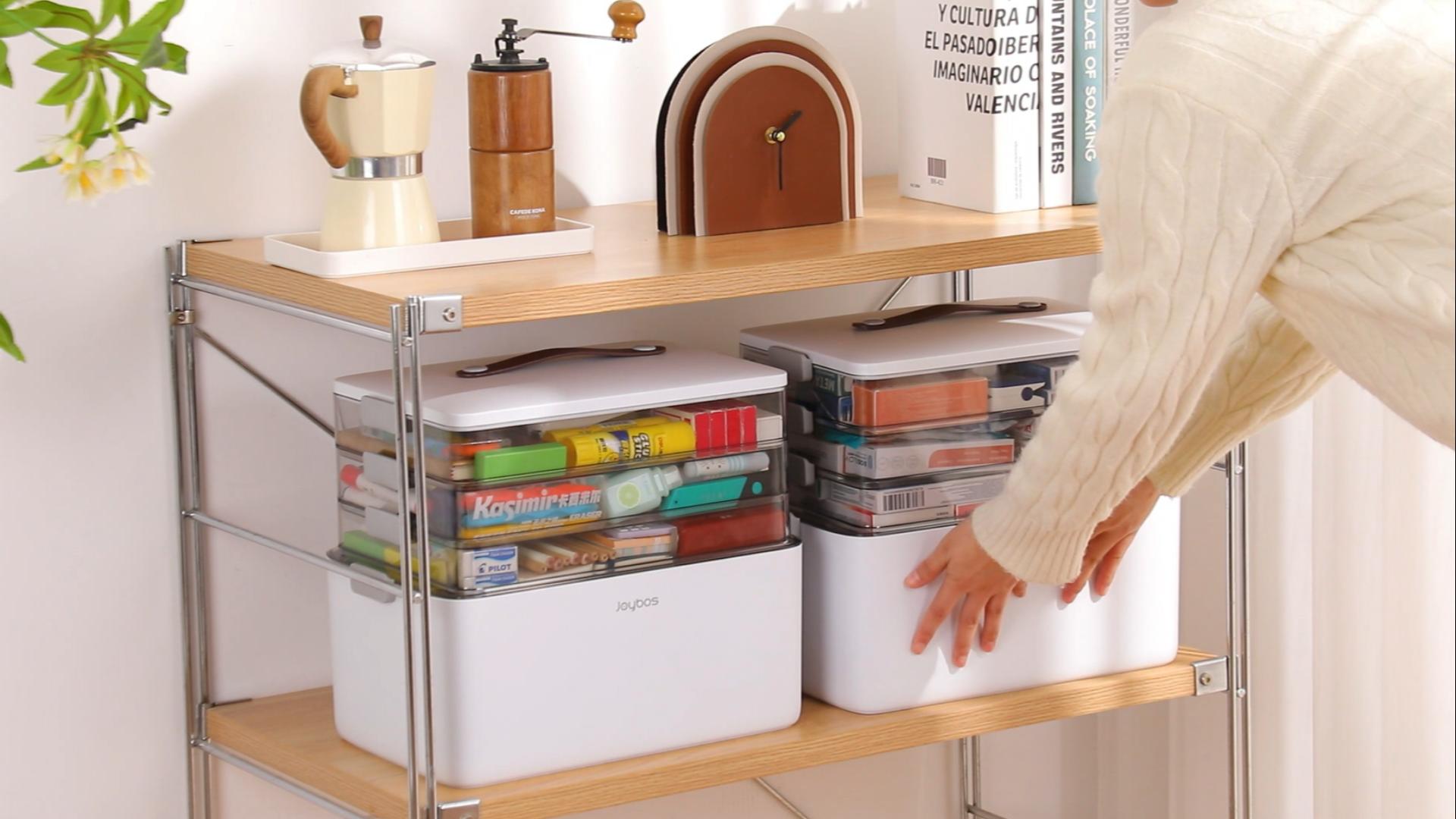 Amazon.com: MOPALL 4-Tier Medicine Organizer Storage Box, Portable