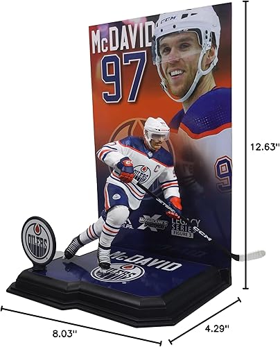 Miniatura 9 de McFarlane Toys - Connor McDavid (Edmonton Oilers) Figura posada de la NHL 7in McFarlane's SportsPicks