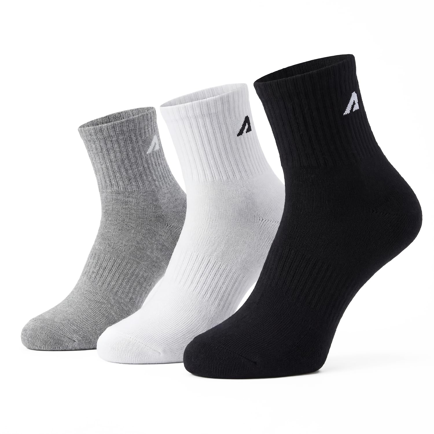 boldfit Men’s Cotton Crew Socks - 75% Cotton, Breathable & Moisture-Wicking, Soft & Comfortable, Arch Support, Anti-Slip Fit, Reinforced Heel & Toe, Durable Everyday Wear for Office, Gym & Casual Use-picture-10