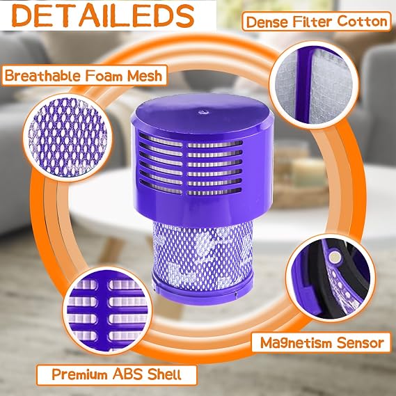 2 Pack V10 Filters Replacement for Dy son V10 Cyclone Series