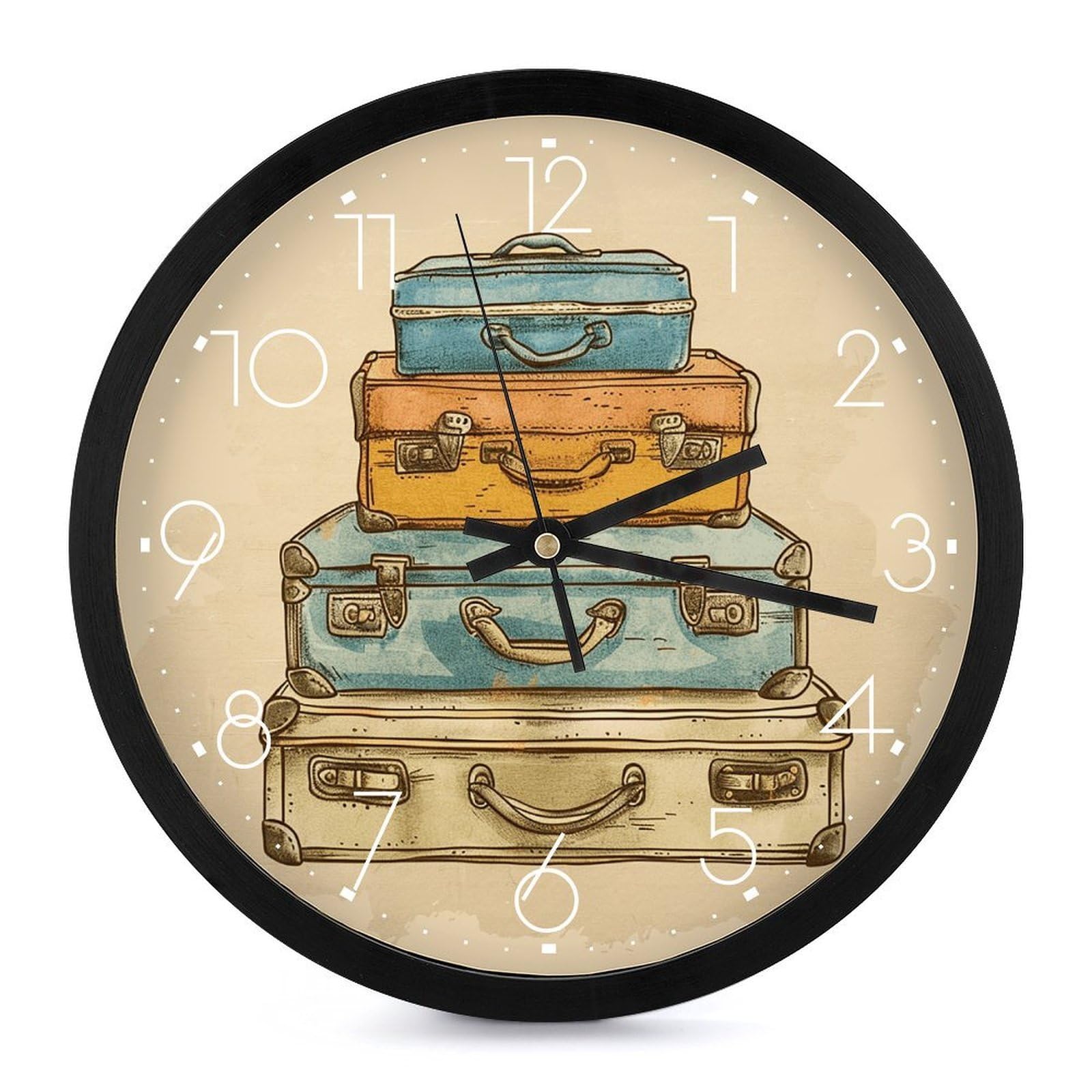 Horloge murale à piles facile à lire pour un quotidien serein