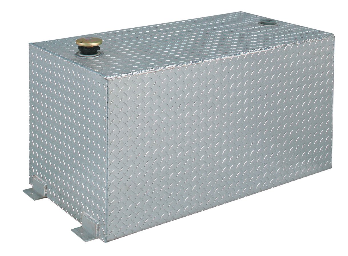Delta 438000 91 Gallon Rectangular Aluminum Liquid Transfer Tank for Trucks