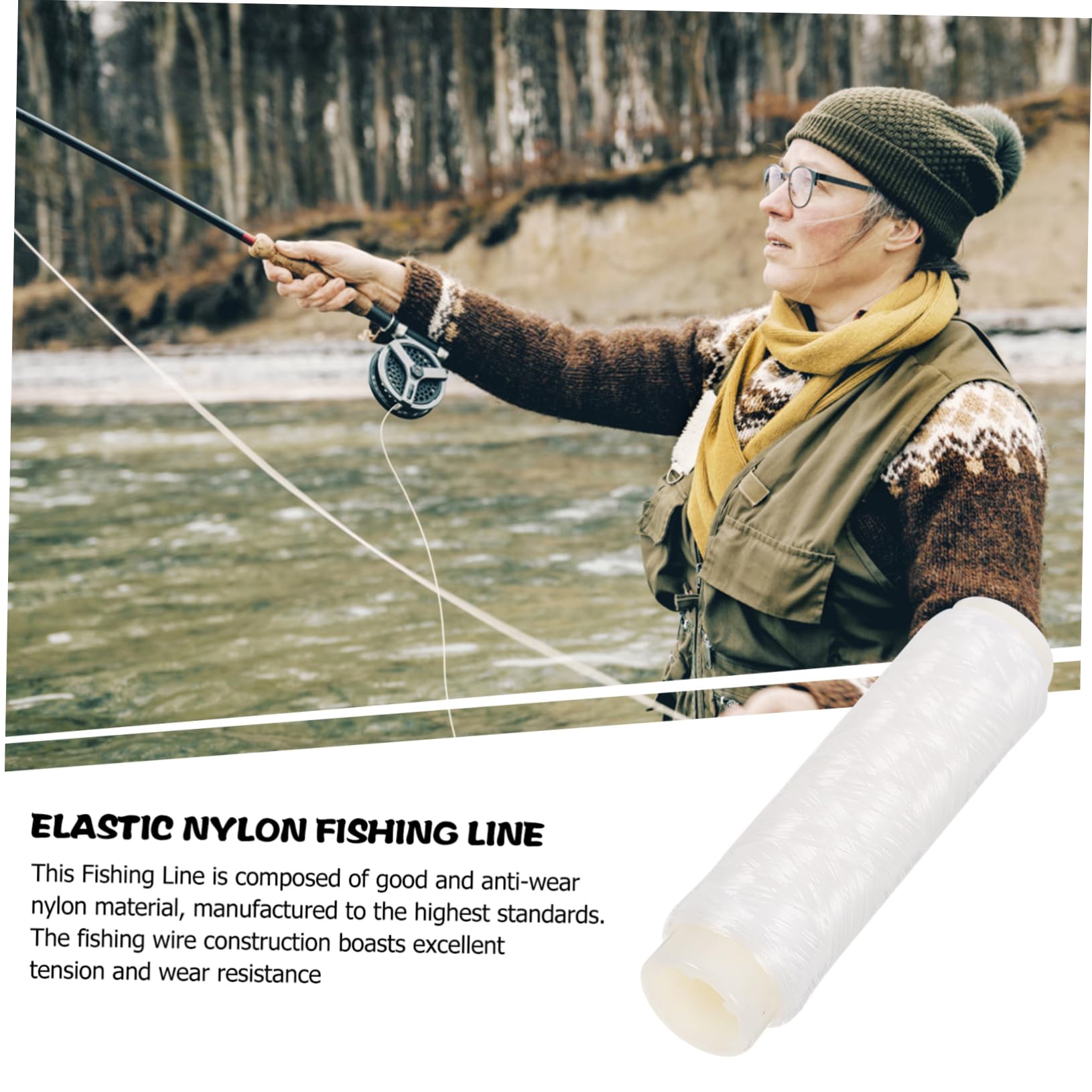 POPETPOP 3 Pack Fishing Line Professional Fishing Thread -Slip High Tension Abrasion Resistant