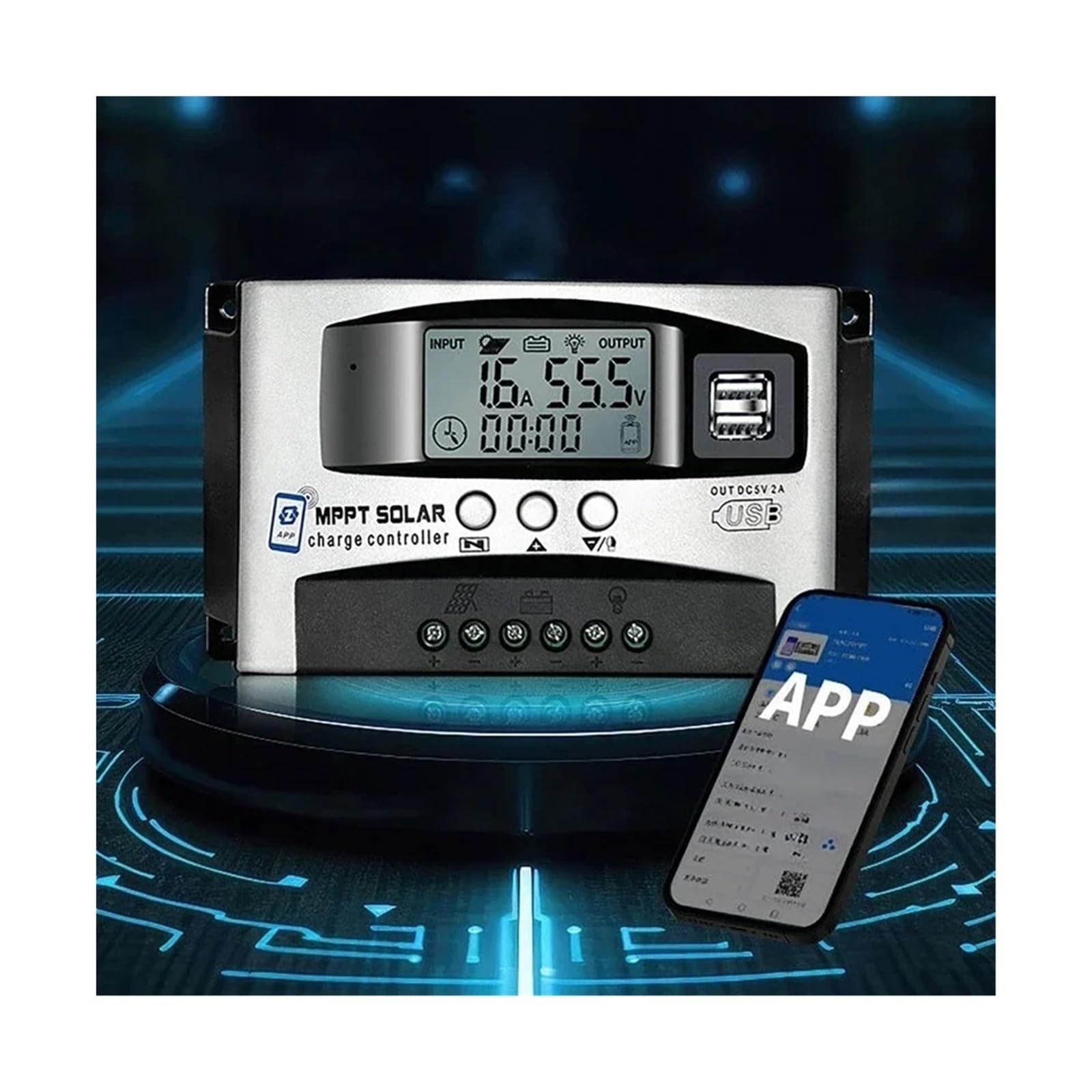 12V 60V Inteligentny regulator ładowania solarnego MPPT