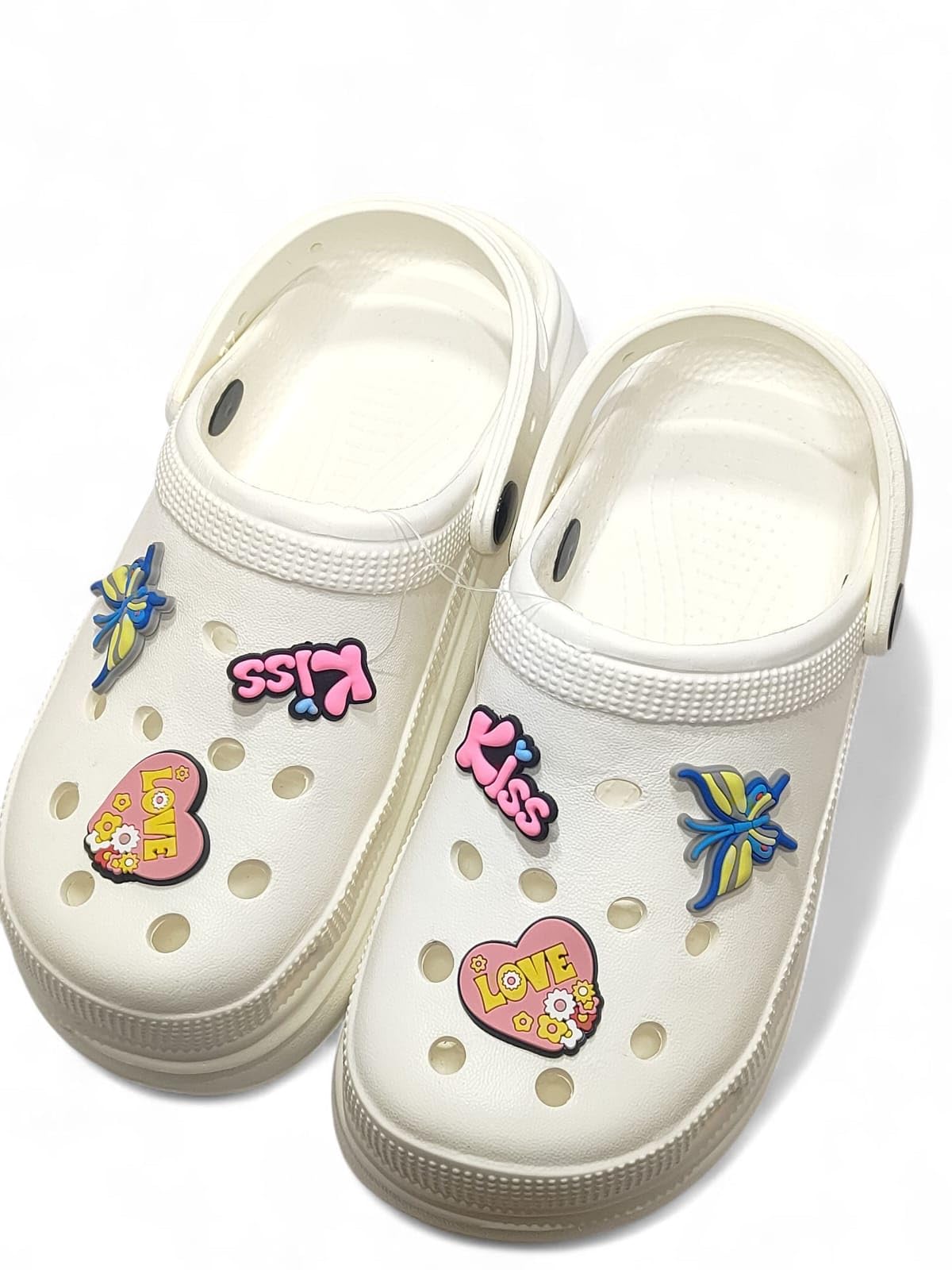 doveaz Stylish and Anti Skid Women Clogs with Cushioned Footwear | Strap Clogs | Comfortable | Lightweight | Everyday Wear Use for Girls/Ladies (White)-picture-13