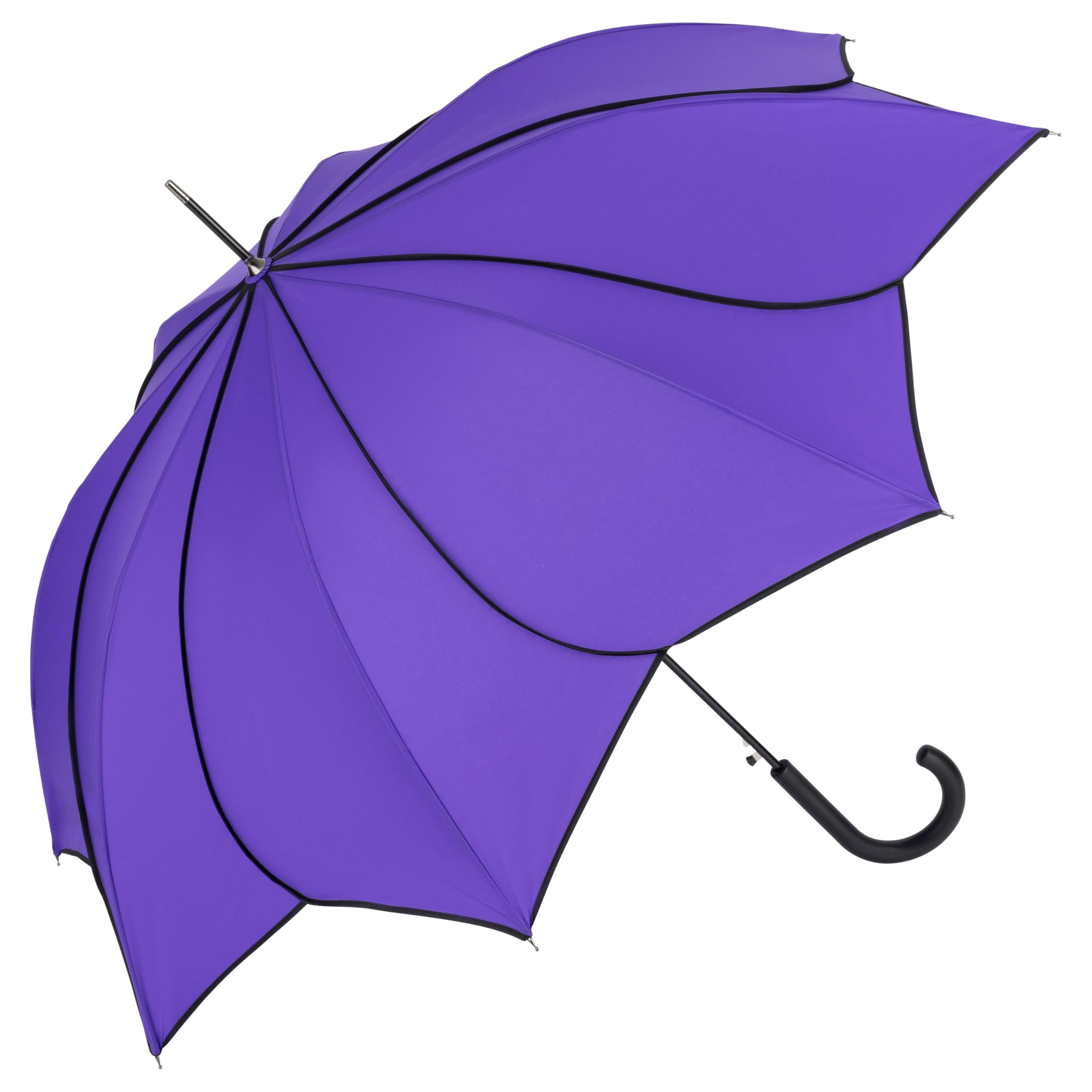 VON LILIENFELD Umbrella Parasol Lightweight Stable Flower Shape Automatic Minou, purple, 103D/86L