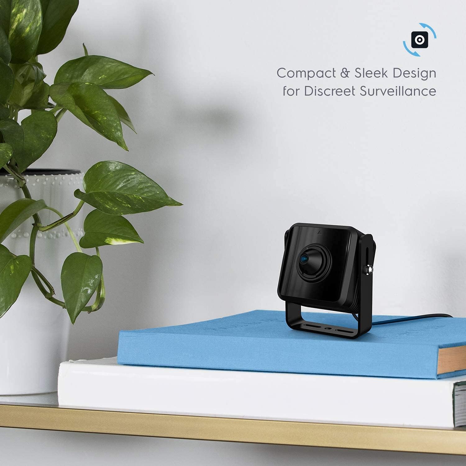 Exсluѕіvе Sресіаl Amcrest Mini IP Camera, 1080P Indoor Network Mini Camera, 2MP Wired Security Surveillance Nanny Cam, 2.8mm Lens, 105° Viewing Angle, 1080p @30fps, IP2M-PH822B (Black)