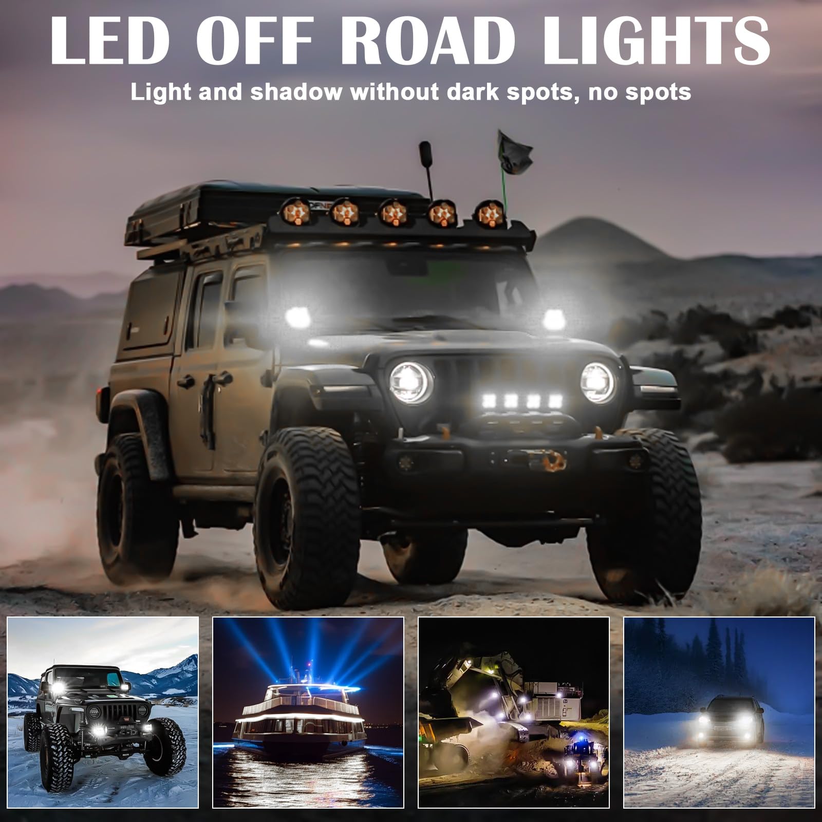 2 sztuki reflektorów cofania 9-30V, dodatkowe światło 28W, IP67 lampa robocza LED, 5-calowy reflektor LED do koparek, traktorów, holowników, wózków widłowych, pojazdów ATV, pojazdów terenowych