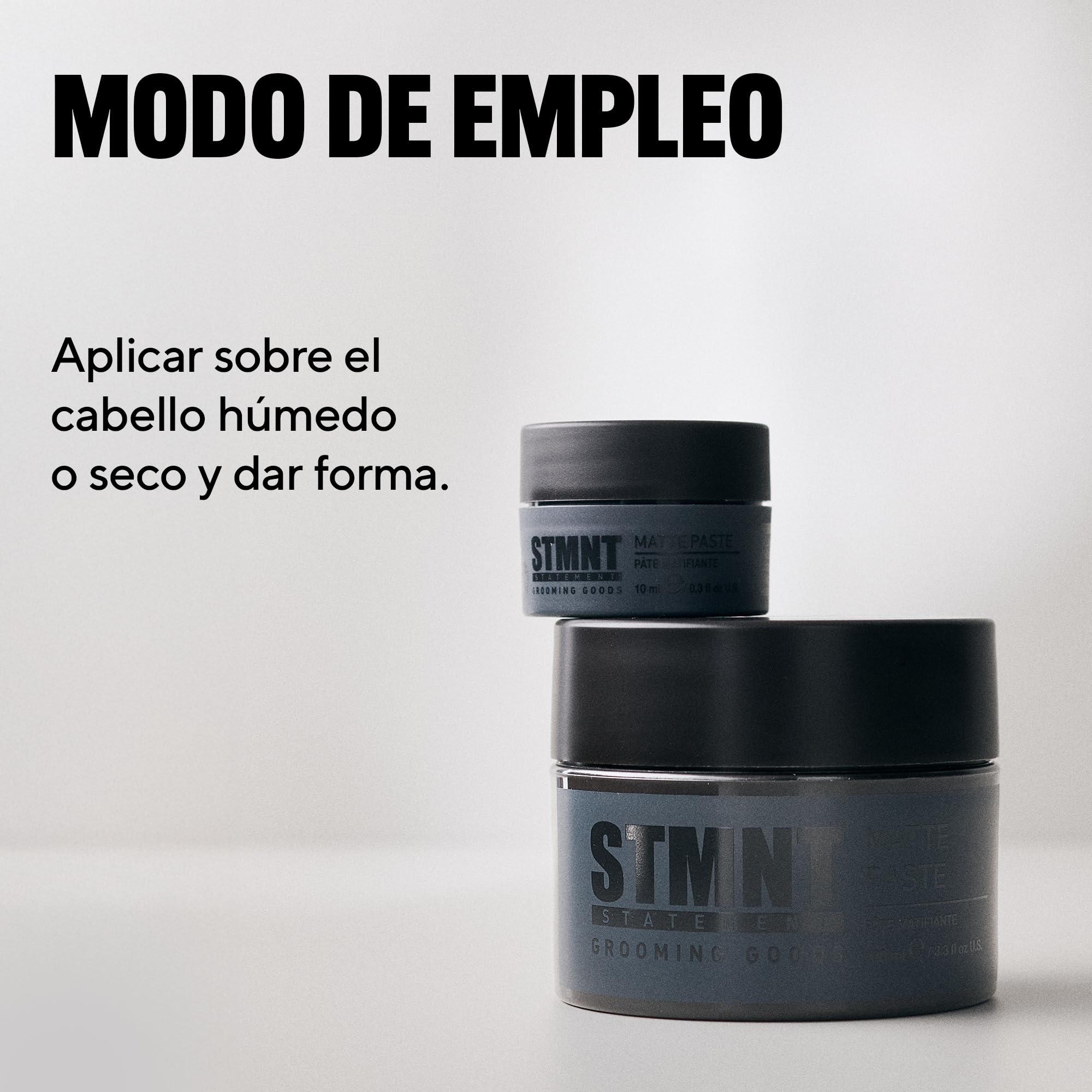 STMNT STATEMENT GROOMING GOODS Matte Paste - Cera Pelo Hombre - Textura - Fijación Fuerte - Efecto Ultra Mate