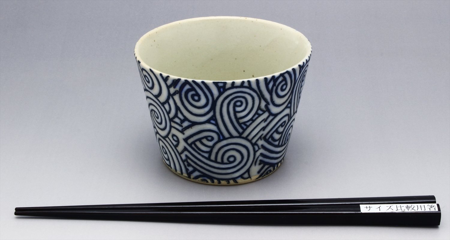 Amazon｜波佐見焼 勲山窯 印判 そば猪口 そばちょこ カップ UZUSHIO 約
