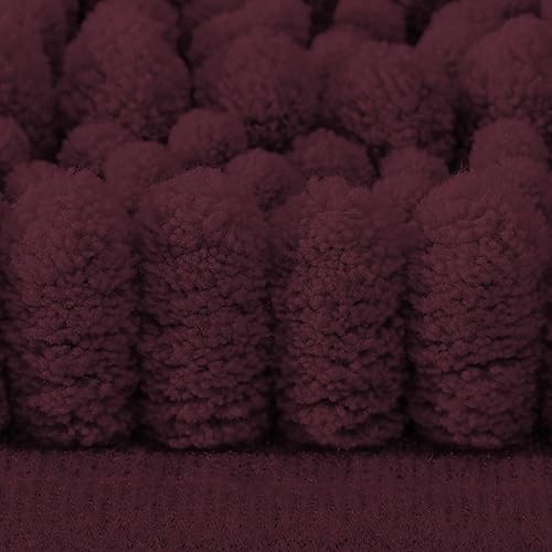 Miniatura 260 de Smiry Alfombras de Baño 24 x 16 pulgadas, Tapetes de Baño de Chenilla Extra Suaves y Absorbentes, Respaldo de Goma Antideslizante, Lavable a Azul