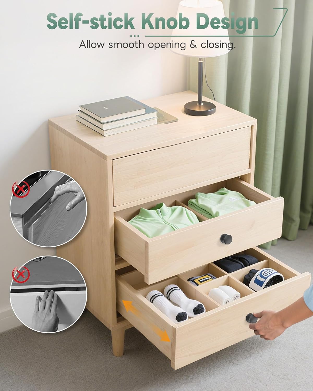 16-Pack Adhesive Drawer Knobs, Aluminum Alloy Stick on Cabinet Pulls for Kitchen, Bathroom, Wardrobe & Dresser - No Punching Peel and Stick Round Drawer Handle (16, Black)