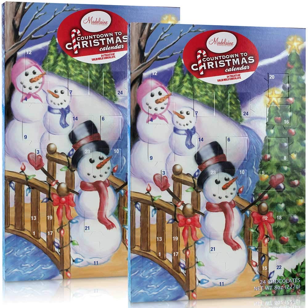 Amazon.com: Madelaine Chocolates Christmas By The Creek Countdown Advent  Calendar Filled With 24 Premium Milk Chocolates Bite-Sized - 2 Pack of  Chocolate 8oz : Home & Kitchen